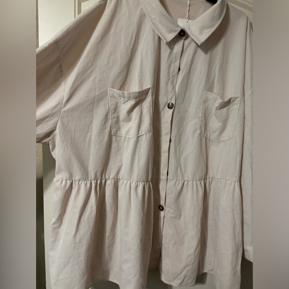 Bloomchic Ruffle Hem Shacket - Picture 7 of 7